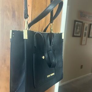 Steve Madden black tote/ crossbody bag